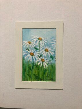 Daisy Watercolor Painting